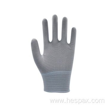 Hespax Non-dust Seamless Work Cheap Breathable Grey Gloves